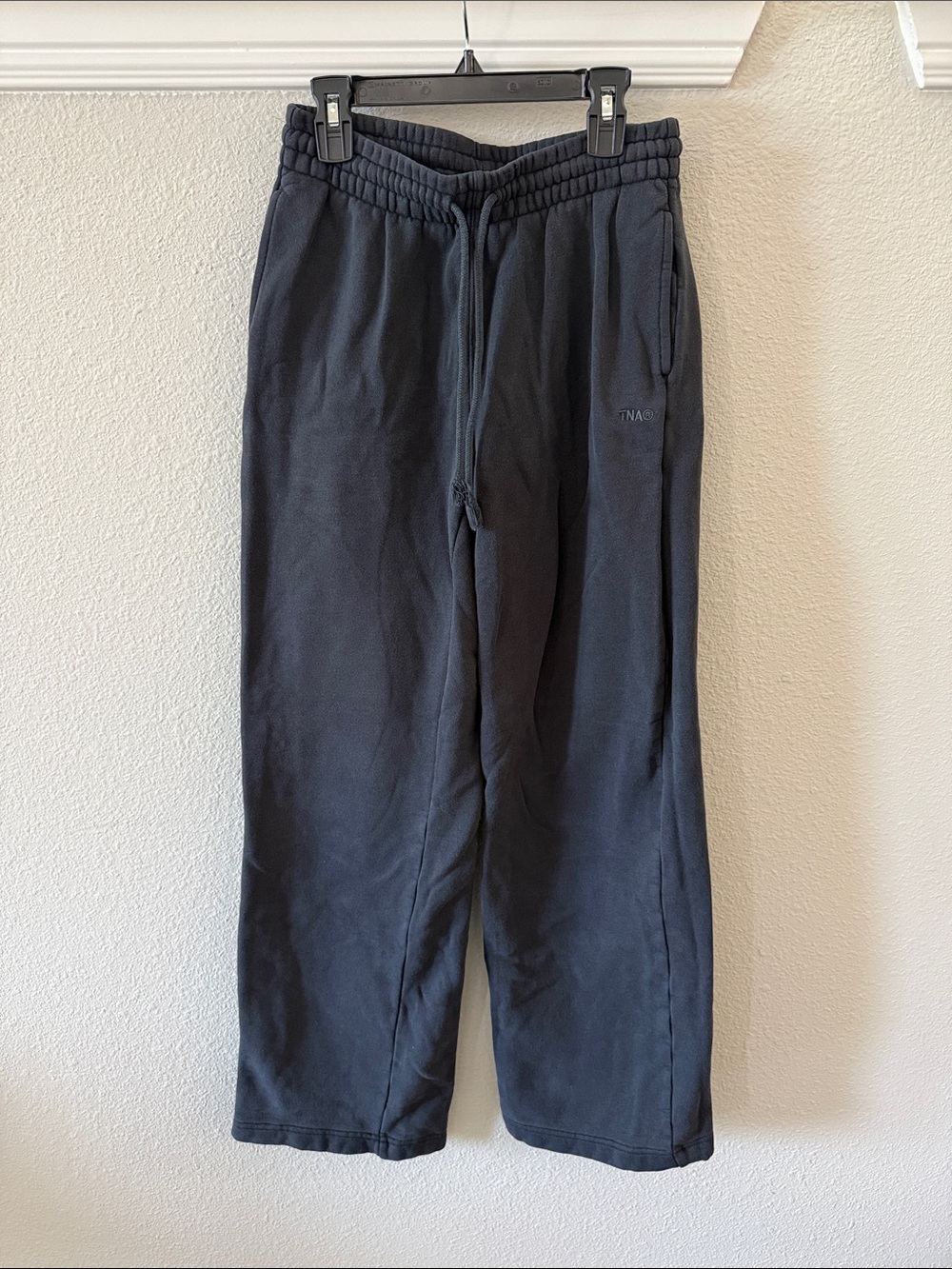 TNA Sweatfleece Cozy Fleece Sweatpants- Black